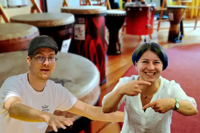 DRUM CIRCLE mit Helga Reihl und Martin Glück